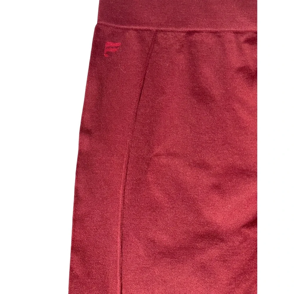 Fabletics Womens Pull On Red Seamless Leggings‎ Size XS